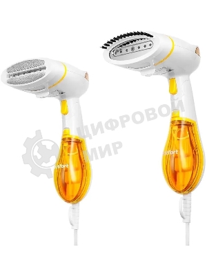 Отпариватель Kitfort КТ-9191-1 белый/желтый, 1300 Вт, 22 г/мин, 140 мл