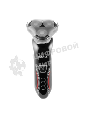 Электробритва Centek CT-2159 (черн/хром) 3 плавающие головки, аккумулятор+работа от сети, Li-Ion600мА·ч