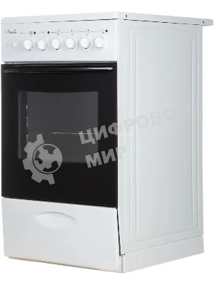 Плита электрическая Лысьва EF4004MK00 белый/черный, конфорок 4 электрических, духовка 57 л, 50 см x 84 см x 60 см (без крышки)