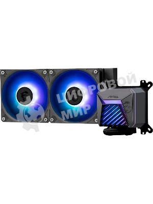 Система жидкостного охлаждения MSI MAG CORELIQUID A15 240 черный 120мм алюминий+медь 2050rpm 28.7db 4-pin