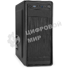 Компьютерный корпус Miditower ExeGate XP-332UC-UNS500 (ATX, БП UNS500 с вент. 12см, 2хUSB 3.0/1хTypeC, аудио, черный)