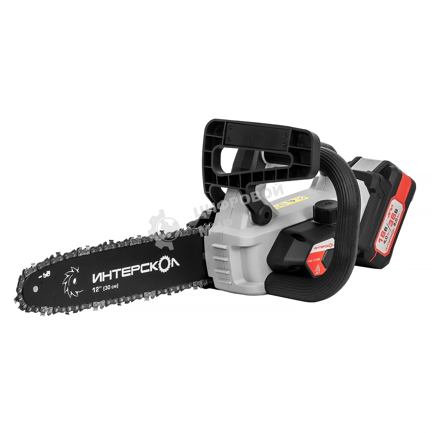 Цепная пила Интерскол ПЦА-12/36В дл.шины:12
