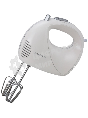 Миксер SUPRA MXS-527 500 Вт.Режим Турбо. 5 скоростей. Две насадки: для взбивания яиц и крема и для замеса тяжелого теста. белый.