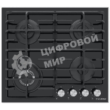 Газовая варочная панель Maunfeld EGHG.64.63CB/G, 4 конфорки, закаленное стекло, черный