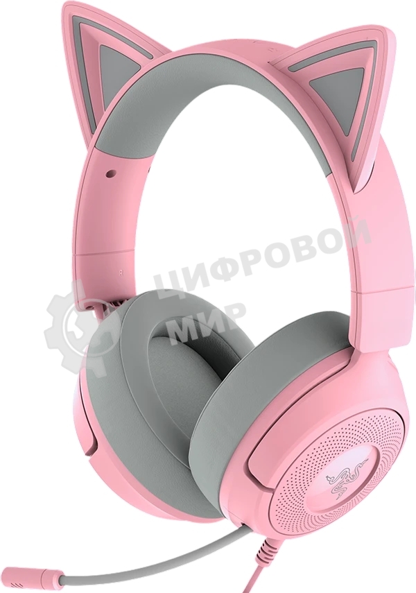 Гарнитура Razer Kraken Kitty V3 X розовый, проводная, 3.5 мм