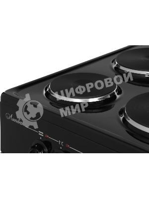 Плита электрическая Лысьва ЭП 301 МС черный, конфорок 3 электрических, духовка 57 л, 50 см x 85 см x 60 см (без крышки)