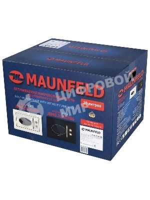 Микроволновая печь встраиваемая Maunfeld JBMO.20.5GRBG черный, 20 л, 700 Вт, переключатели - поворотный механизм