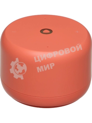 Умная колонка Яндекс Станция Лайт 2 LED, 6Вт, с экраном, 1 динамик, часы, Алиса, BT5.0, Wi-Fi, коралловый
