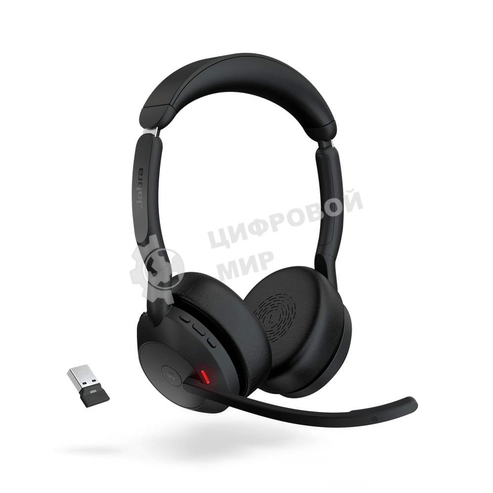 Гарнитура Jabra Evolve2 55 чёрный, беспроводная, Bluetooth, до 16 ч