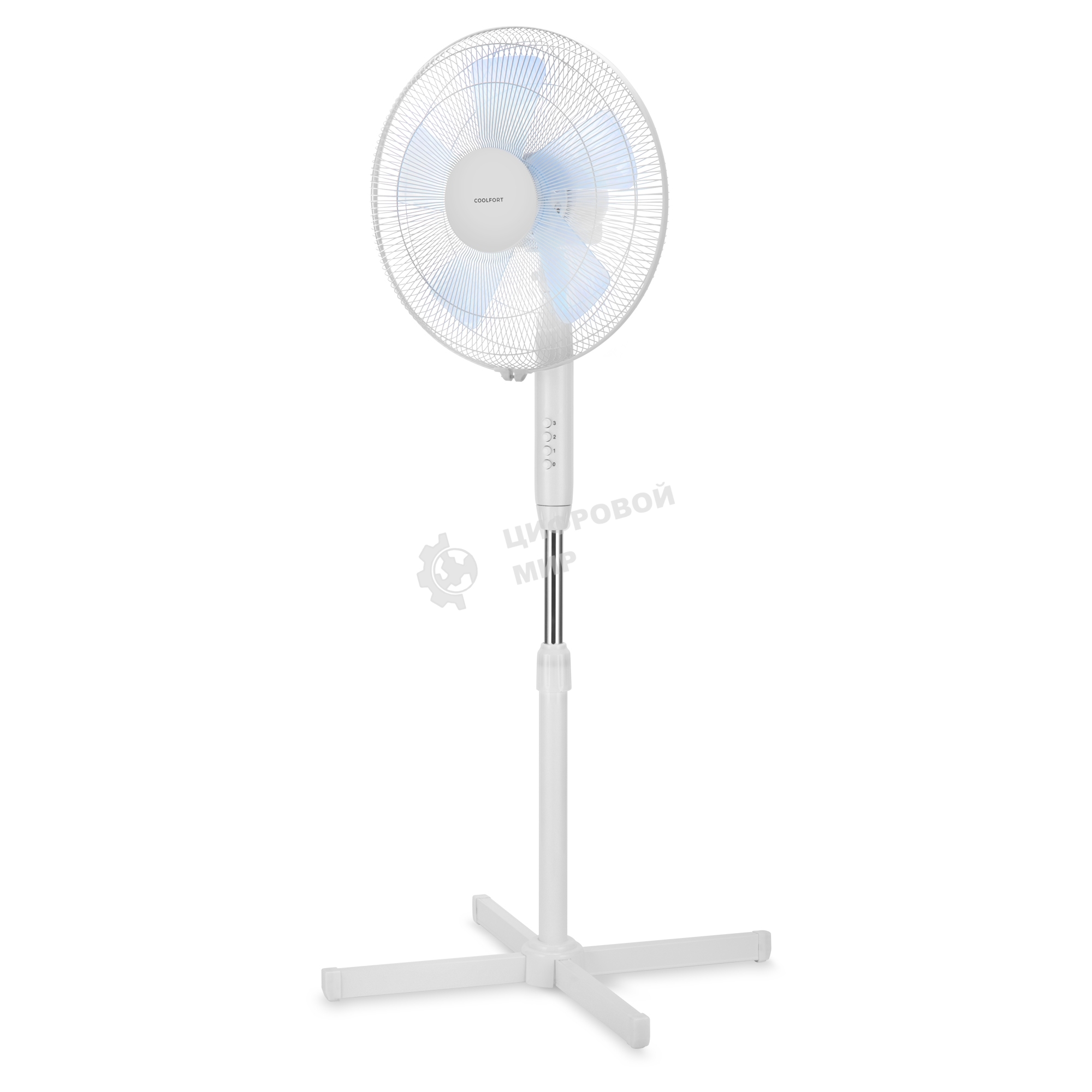 Вентилятор напольный Coolfort CF-2029 40Вт скоростей:3 белый