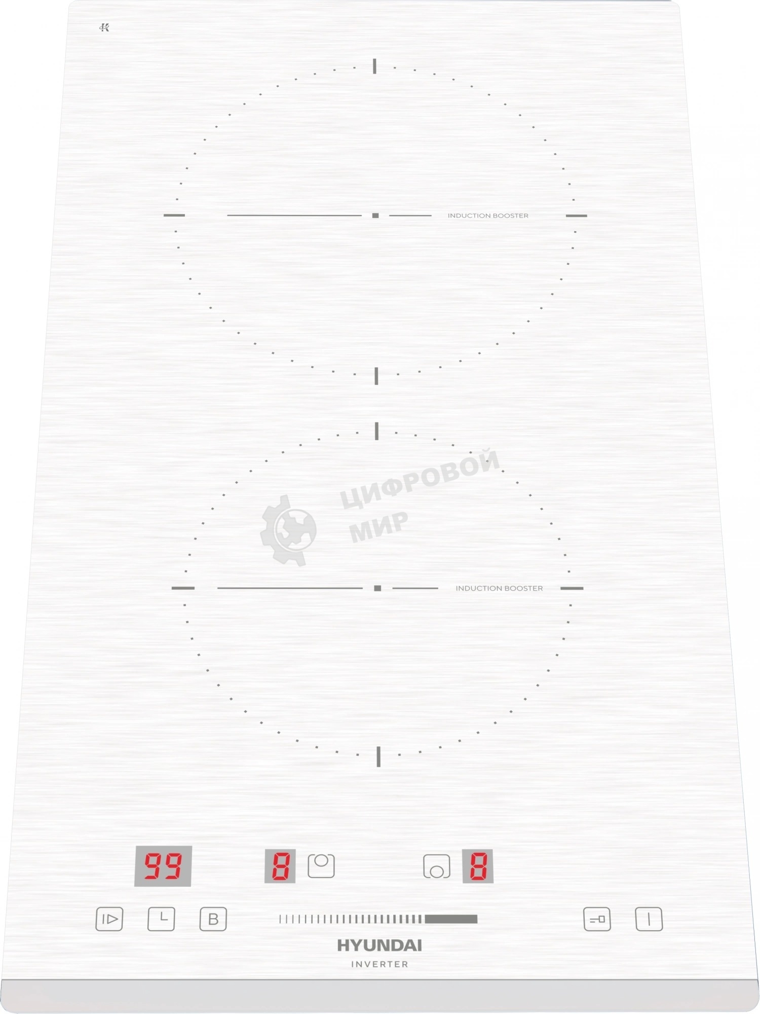 Индукционная варочная панель Hyundai HHI 3752 WG, белый