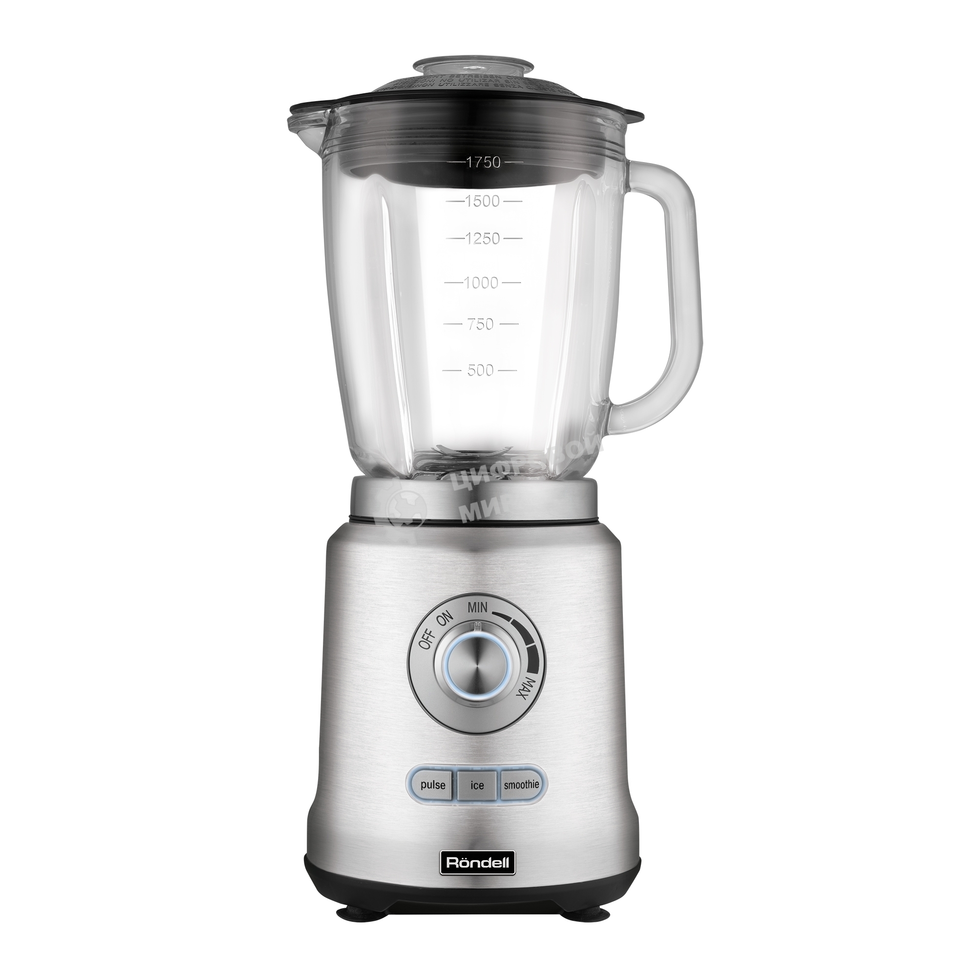 Блендер стационарный Rondell RDE-1253 1200 Вт, стальной
