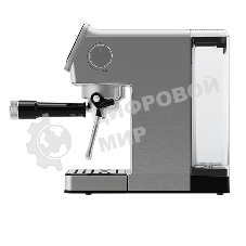 Кофеварка рожковая BQ CM7003 серебристый, исп. кофе - молотый, 1,2 л, 1350 Вт, 20 бар