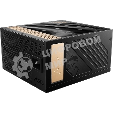 Блок питания MSI MEG Ai1300P (306-7ZP4A11-CE0), 1300Вт, 80 PLUS Platinum, 120мм, модульный, черный/золотой