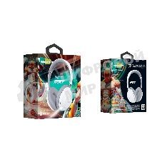 Беспроводные/проводные наушники More Choice HW34S белый/серый, накладные, Bluetooth + проводной, сенсорное управление, до 4 ч