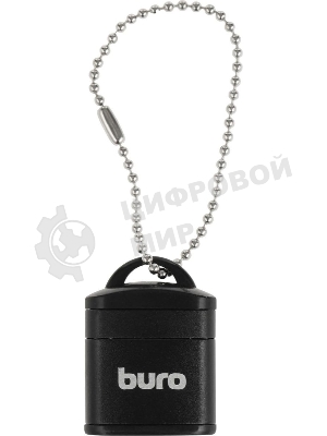 Кард-ридер Buro BU-CR-200/черный/micro-SD/USB 2.0/пластик