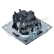 Розетка 1-местная IEK BRITE 16А РС14-1-0-БрГ с заземлением, с защитными шторками, 16А, графит