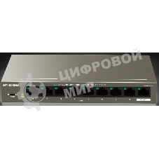 Коммутатор неуправляемый PoE IP-COM G1109P-8-102W 9 портов, 9x1 Гбит/с, PoE 8х92 Вт, настольный