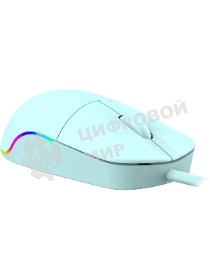 Мышь проводная Defender Azora MB-241 голубой, 1200 dpi, USB, кнопки - 3