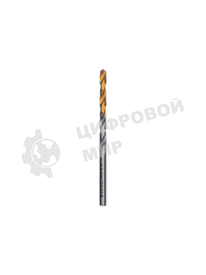Сверло спиральное по металлу Denzel 4 x 75мм, Р6М5, Golden Tip