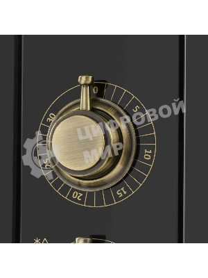 Микроволновая печь встраиваемая Maunfeld JBMO.20.5GRBG черный, 20 л, 700 Вт, переключатели - поворотный механизм