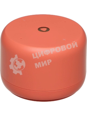 Умная колонка Яндекс Станция Лайт 2 LED, 6Вт, с экраном, 1 динамик, часы, Алиса, BT5.0, Wi-Fi, коралловый