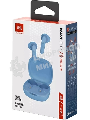 Наушники TWS JBL Wave Flex синий, вкладыши, Bluetooth, до 8 ч