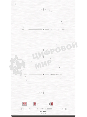 Индукционная варочная панель Hyundai HHI 3752 WG, белый