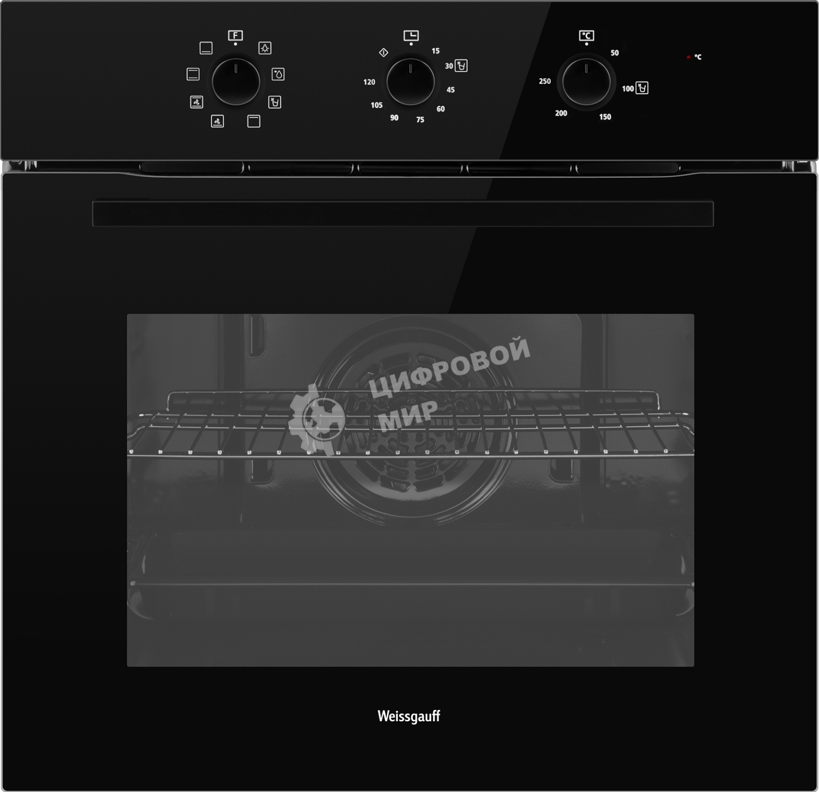 Духовой шкаф электрический Weissgauff EOM 208 PDB Steam Clean черный