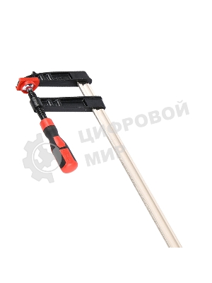 Струбцина F-образная усиленная Deli DL111280Z 800x120 мм, макс. усилие зажима 3500N, резьба 16мм