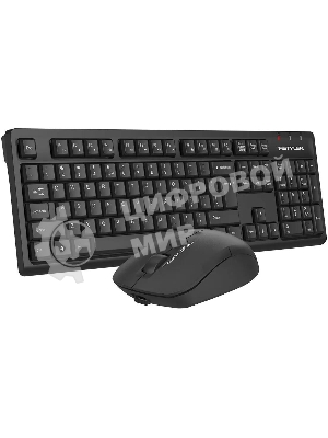 Комплект клавиатура+мышь A4Tech FStyler FG1200S беспроводной, USB, чёрный