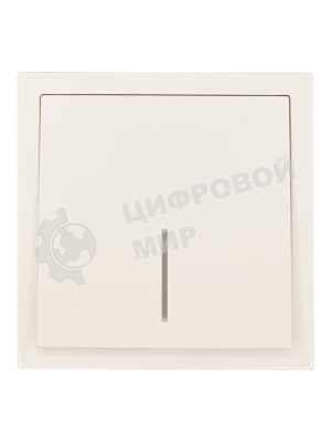 Выключатель 1-кл. с индик. СП ZIMA IP20 10А безвинт. зажим слон. кость LEZARD 704-9088-111QC