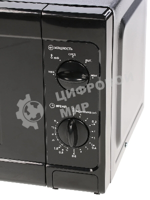 Микроволновая печь BBK 20MWS-709M/B черный, 20 л, 700 Вт, переключатели - поворотный механизм