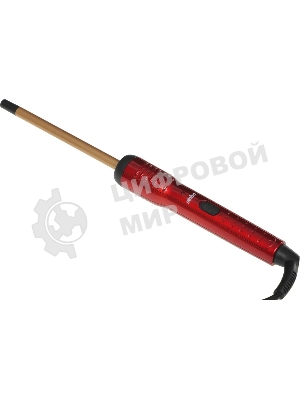 Щипцы для завивки волос Sinbo SHD 7077 красный/золотистый, 10 мм, 200 °C, 1 режим