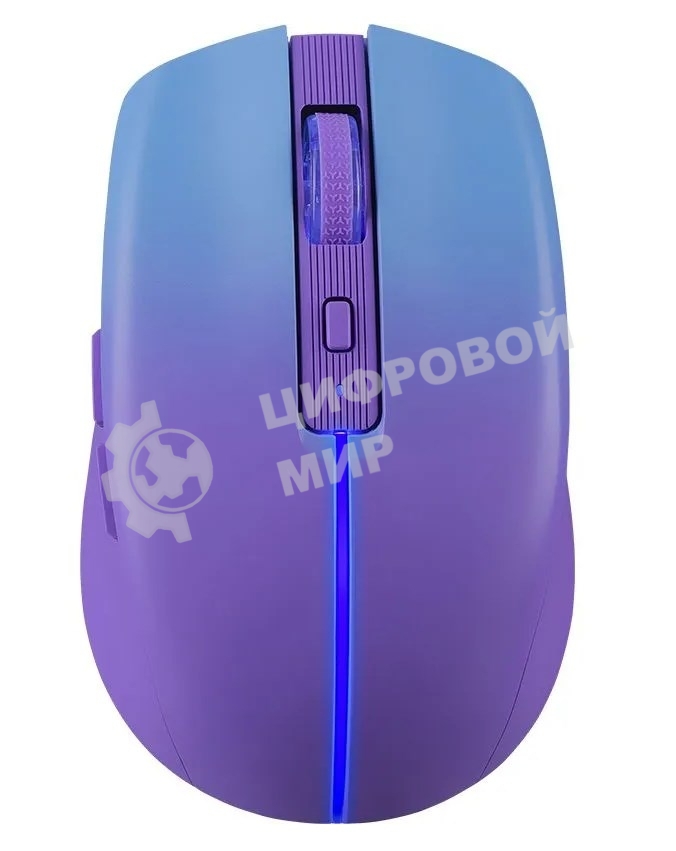 Мышь беспроводная Defender Mystery MM-301 фиолетовый, 1600 dpi, радиоканал, Bluetooth, USB, кнопки - 6