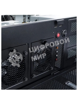 Компьютерный корпус InWin IW-R400-01N/USB3.0*2/Rear fan 8025мм 4200RPM*2/Front fan 8025мм 4200RPM*2/Front door/Air filter for front door