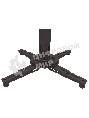 Потолочный комплект для проектора Wize Pro PRXL23A длина штанги 67,7-100,7 см, расстояние между крепежными отверстиями 404 мм,наклон +/-11°,вращение 360°, до 100 кг,черный