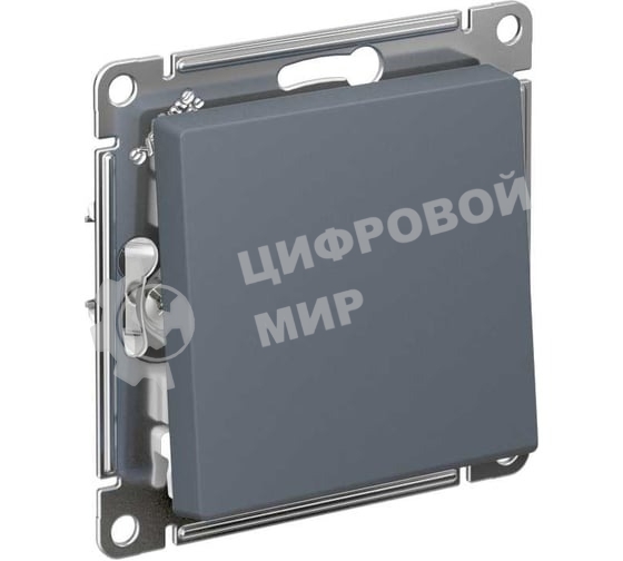 Кнопка нажимная сх.1, 10АХ, механизм SE AtlasDesign Грифель