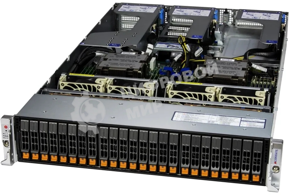 Серверная платформа Supermicro AS-2125HS-TNR H13DSH, CSE-HS219-R1K63P-A,RoHS