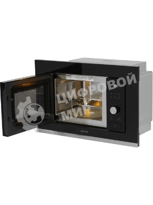 Встраиваемая микроволновая печь GORENJE BMX201AG1BG Электронное управление, черный, объем: 20 л