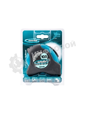 Рулетка Gross 31115 ''schlagfest'' 10м x 25мм магн. обрез зацеп двухст. шкала автоматич. фиксация