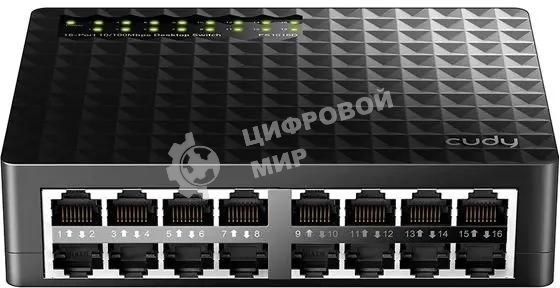 Коммутатор Cudy FS1016 (L2) 16x100 Мбит/с неуправляемый