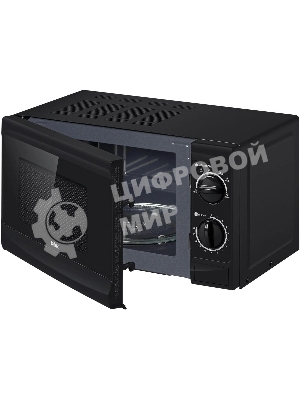 Микроволновая печь BBK 20MWS-706M/B черный, 20 л, 700 Вт, переключатели - поворотный механизм