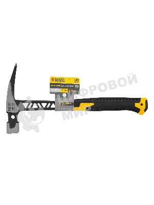 Молоток кровельщика Denzel 600 г, цельнокованый, боек с магнитом, двухкомп. обрезин. рук-ка