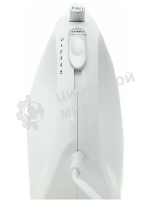 Миксер SUPRA MXS-527 500 Вт.Режим Турбо. 5 скоростей. Две насадки: для взбивания яиц и крема и для замеса тяжелого теста. белый.