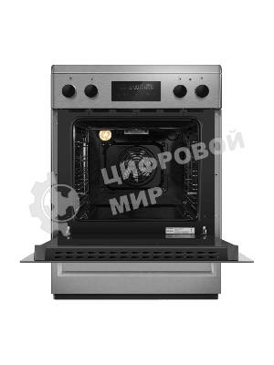 Плита электрическая Maunfeld MEC611CS09TD серебристый, конфорок 4 шт, духовка 59 л, 60 см x 85 см x 60 см