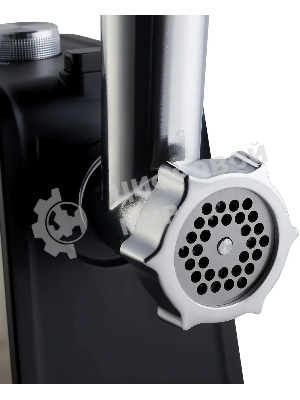 Мясорубка электрическая Hyundai HY-MG2214 серый, 1800 Вт, 2.2 кг/мин, реверс, защита от перегрузки, насадки - 4