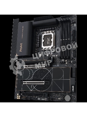 Материнская плата ASUS ProArt Z890-CREATOR WIFI, LGA 1851, Intel Z890, 4xDDR5, 4xSATA, 5xM.2, 2xPCIe 5.0 x16, 1xPCIe 4.0 x16, 1xHDMI, 1xDP, 1x 10Gb LAN, 1x 2.5Gb LAN, 2xUSB-C 10Gbps, 6xUSB-A 10Gbps, 1xUSB-A 2.0, 7.1, ATX