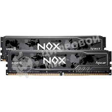Оперативная память Apacer Nox, DDR5, 32Gb (2x16Gb), 5200MHz, CL40, DIMM, радиатор, серый/черный