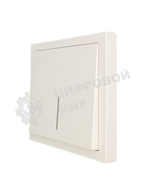 Выключатель 1-кл. с индик. СП ZIMA IP20 10А безвинт. зажим слон. кость LEZARD 704-9088-111QC